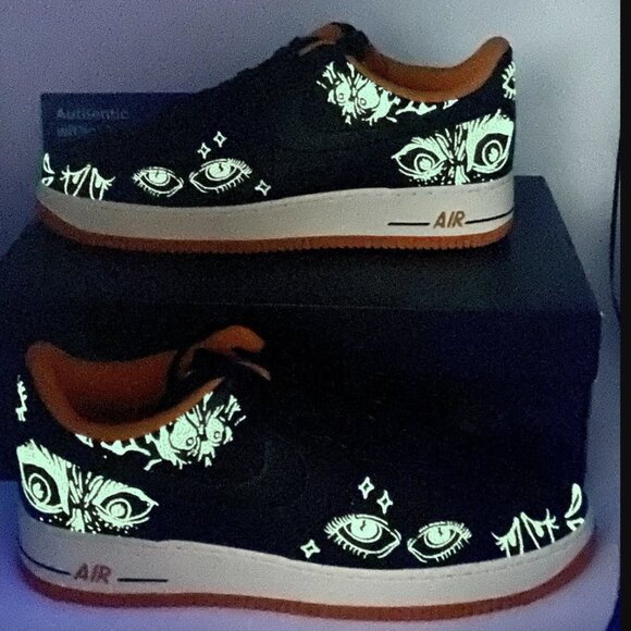 Nike Air Force 1 Halloween Size 12 DC8891-001 NEW WITH BOX 2021 - Picture 5 of 6